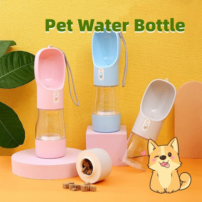 Pet Dog Water Bottle Feeder Bowl Portable Water Food Bottle, For Outdoor Travel — view 2