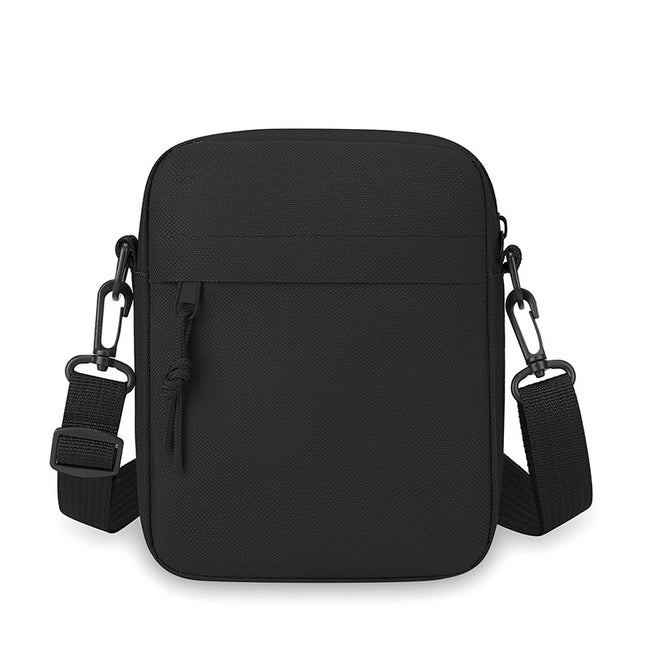 Simple Men's Single-shoulder Mini Casual bag — Black