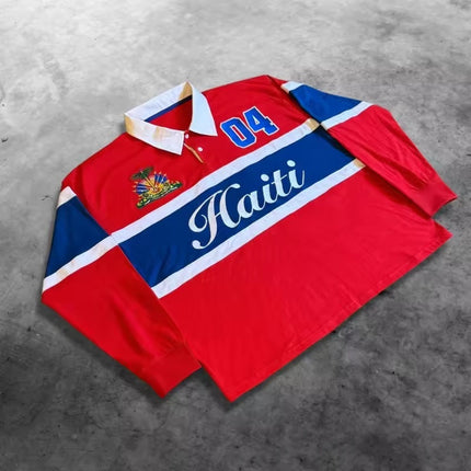 Mens Retro Embroidered Long-Sleeve T-Shirt — view 2