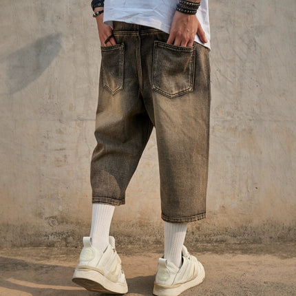 Simple Versatile Casual Mens Jean shorts — view 3