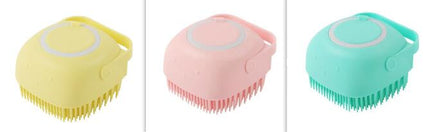 Silicone Dog Bath Massage Gloves Brush Pet Cat Bathroom Cleaning Tool Comb Brush For Dog Can Pour Shampoo Dog Grooming Supplies — view 29