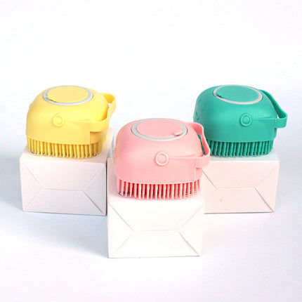 Silicone Dog Bath Massage Gloves Brush Pet Cat Bathroom Cleaning Tool Comb Brush For Dog Can Pour Shampoo Dog Grooming Supplies — view 10