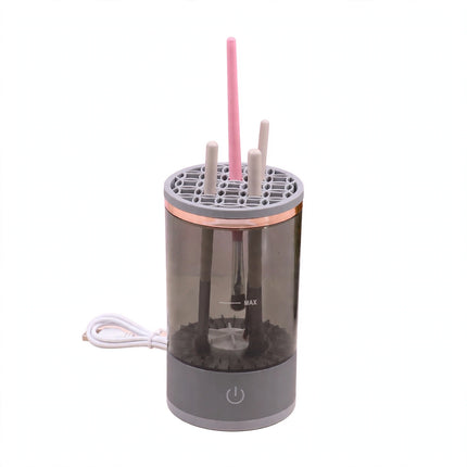 GlamClean Brush Cleaner grey and white USB device