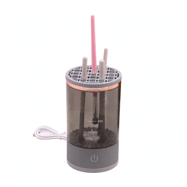 GlamClean Brush Cleaner grey and white USB device