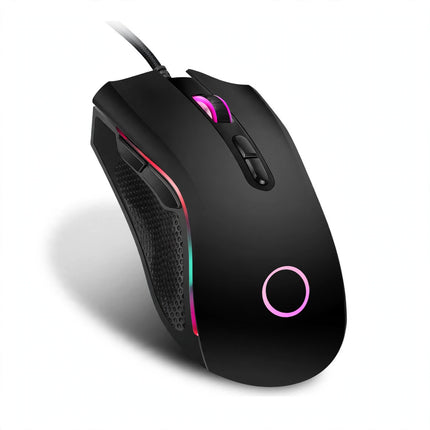 Slim black T-WOLF gaming mouse