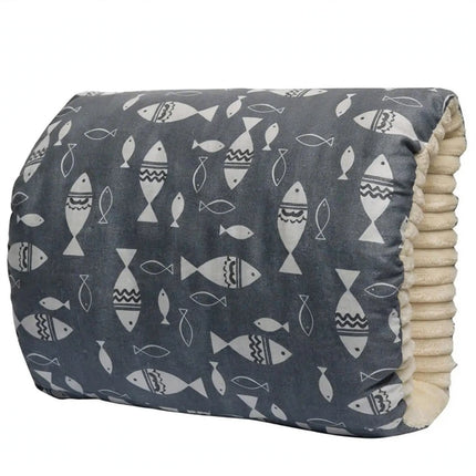 Gray fish nursing arm pillow - variant photo