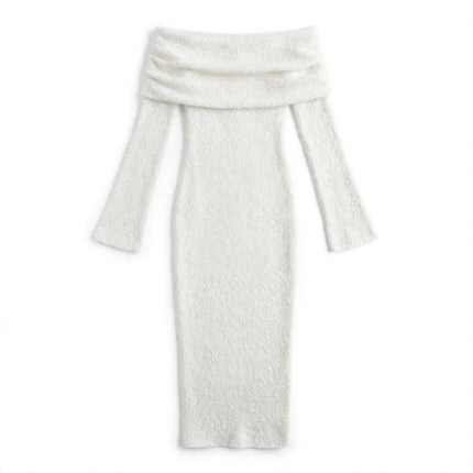 Knit Dress - Skirt white