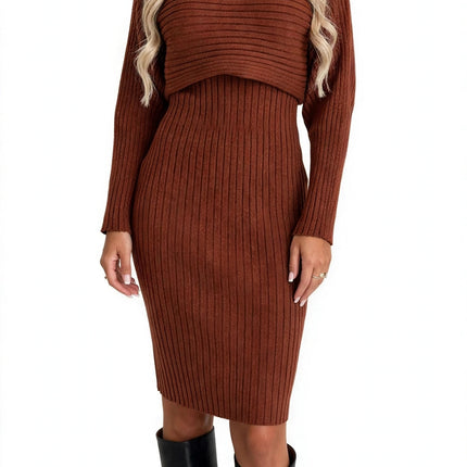 Dark Brown (reddish chestnut) two-piece set