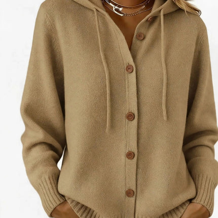 Button-Down Hooded Cardigan — view 7