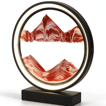 Sand art lamp side angle