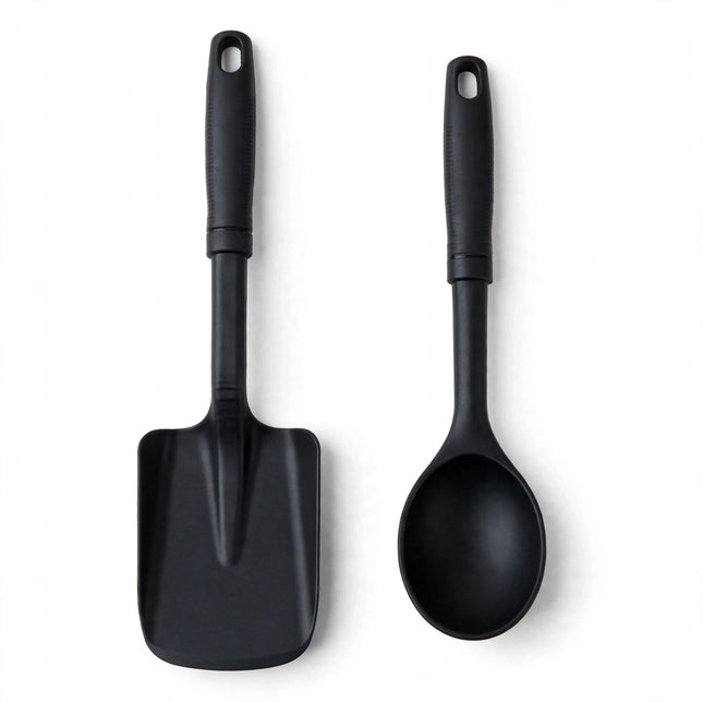 Non-stick kitchen utensil set turner and spoon