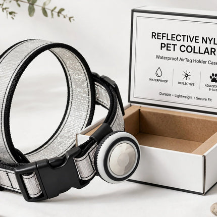 Pet Collar with AirTag Holder — view 5