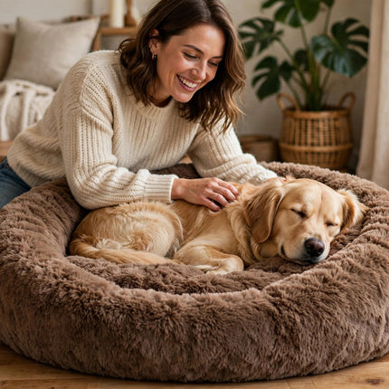 Round Plush Pet Bed — view 3