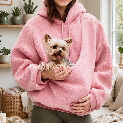 Kangaroo Pouch Pet-Carrier Hoodie — view 3