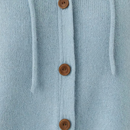 Button-Down Hooded Cardigan — view 4