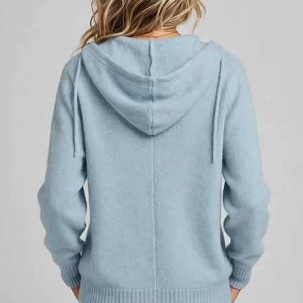 Button-Down Hooded Cardigan — view 5
