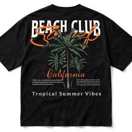 Vintage Coconut Tree Pattern T-shirt
