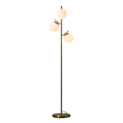 Floor Lamp with Globe Lampshades