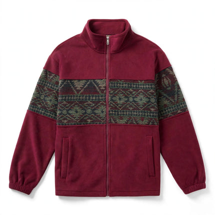Winter Fleece- Lined Men's Sweatshirt Cold- Resistant And Warm Keeping Top