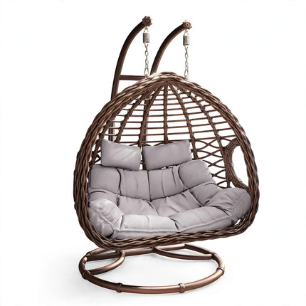 Outdoor Hanging Basket Chair Swing Courtyard Double Hammock Chair