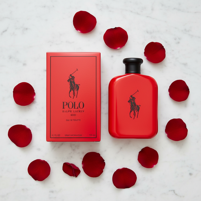 Polo Red Marble Flat Lay